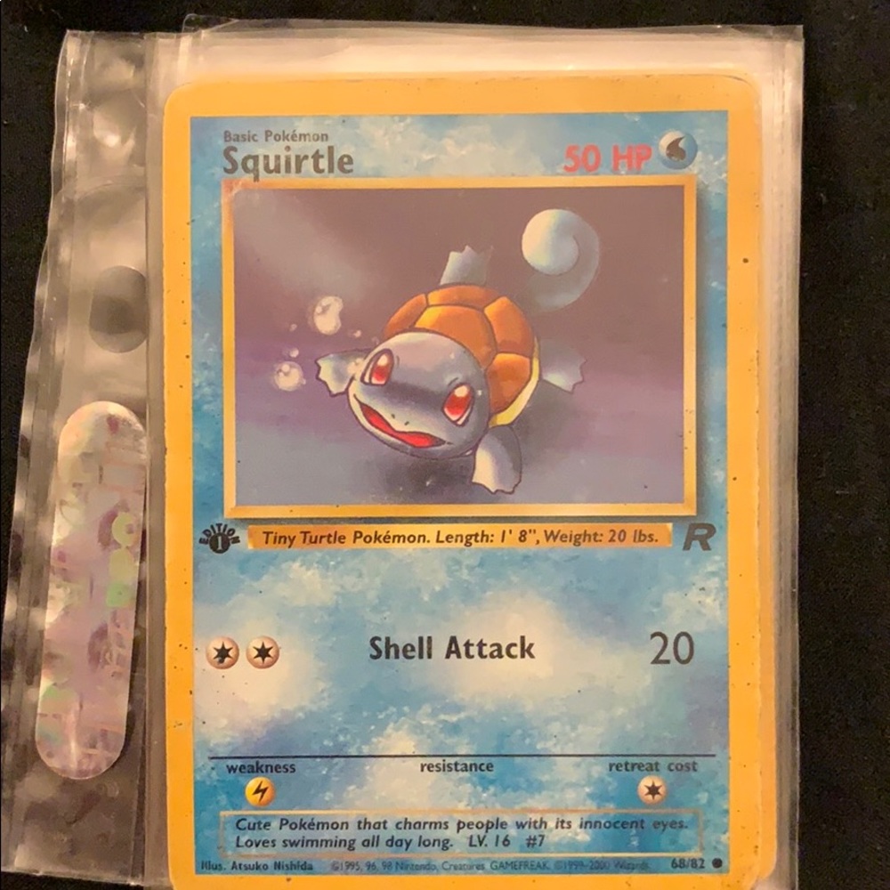 Squirtle And Slowbro First Edition Cards